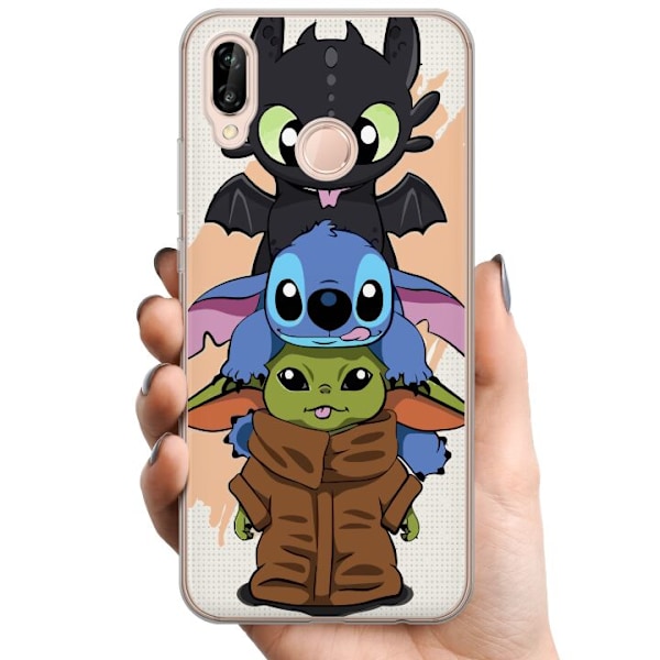 Huawei P20 lite TPU Matkapuhelimen kuori Lilo ja Stitch