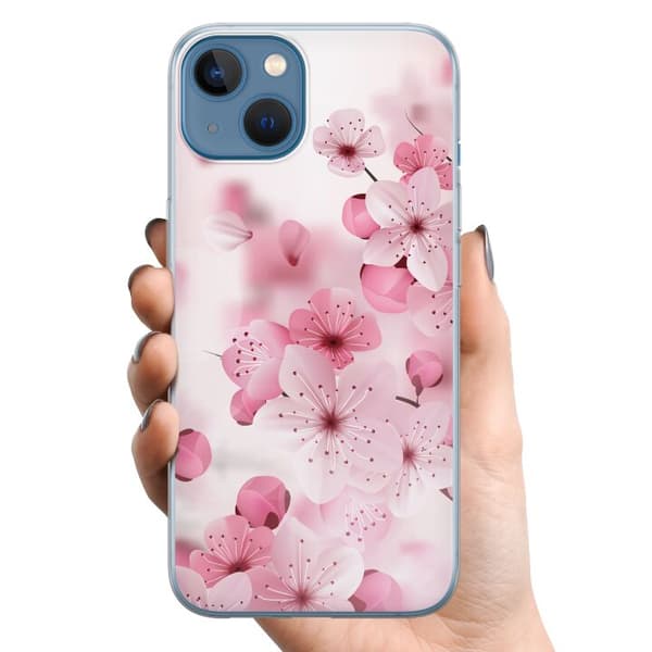 Kompatibelt Mobildeksel til Apple iPhone 13 Kirsebærblomst
