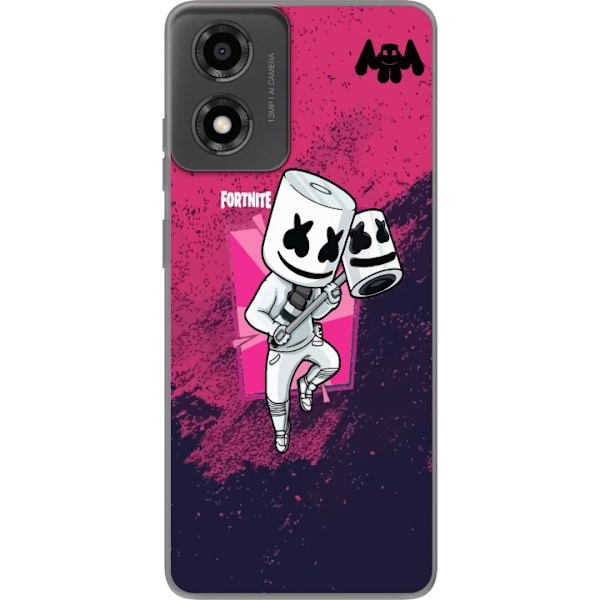 Motorola Moto E14 Genomskinligt Skal Marshmello Fortnite Skin