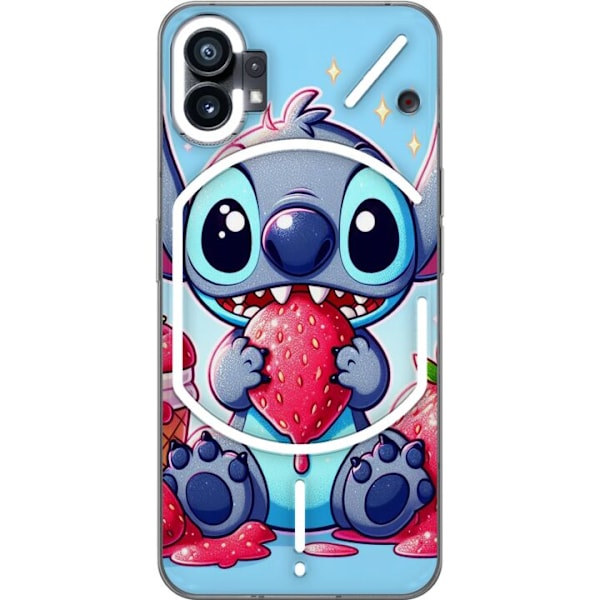 Nothing Phone (1) Gennemsigtig cover Strawberry Stitch