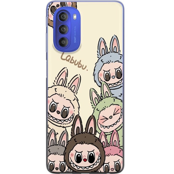Motorola Moto G51 5G Gennemsigtig cover Labubu Pastel Collecti