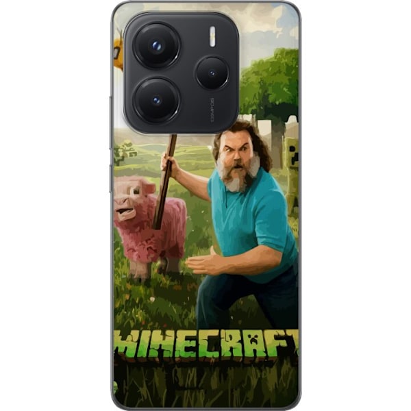 Xiaomi Redmi Note 14 Genomskinligt Skal A Minecraft Movie