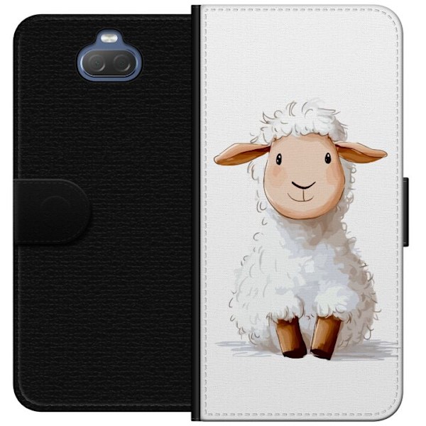 Sony Xperia 10 Plus Lompakkokotelo Suloinen Lammas - lasten ja