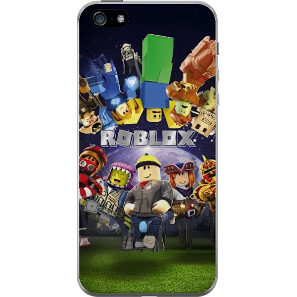 Apple iPhone 5 Gennemsigtig cover Roblox Verden - Gaming Eventyr for Børn og Unge