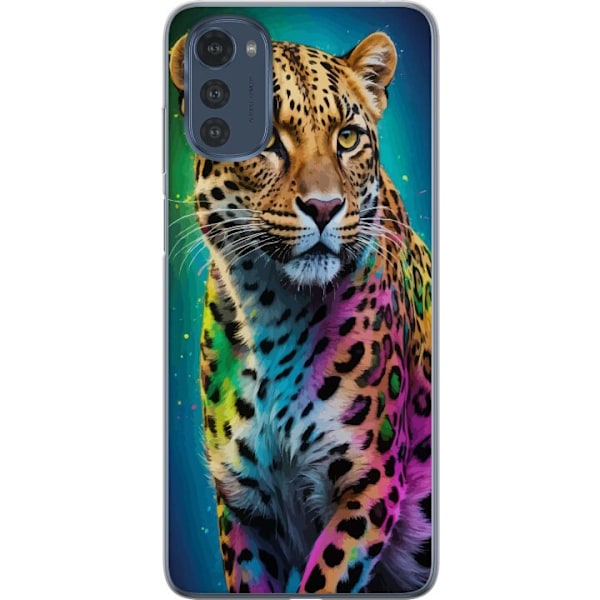 Motorola Moto E32s Gennemsigtig cover Leopard