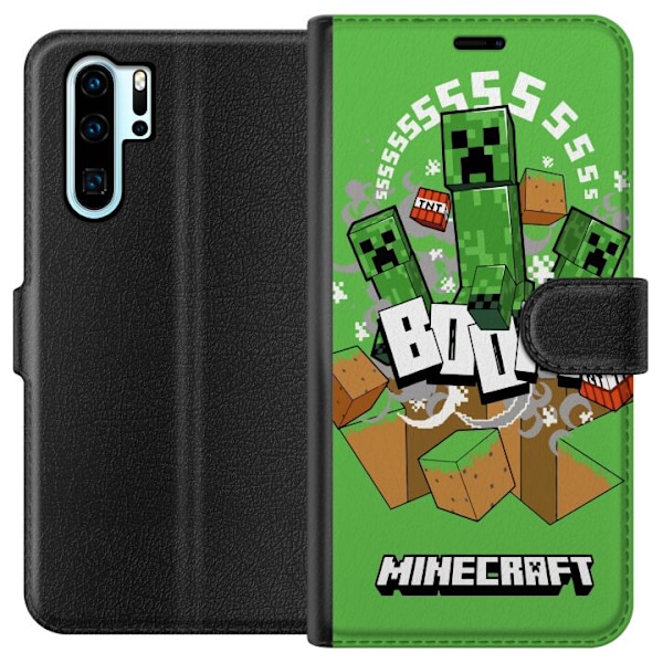 Huawei P30 Pro Tegnebogsetui Minecraft Boom