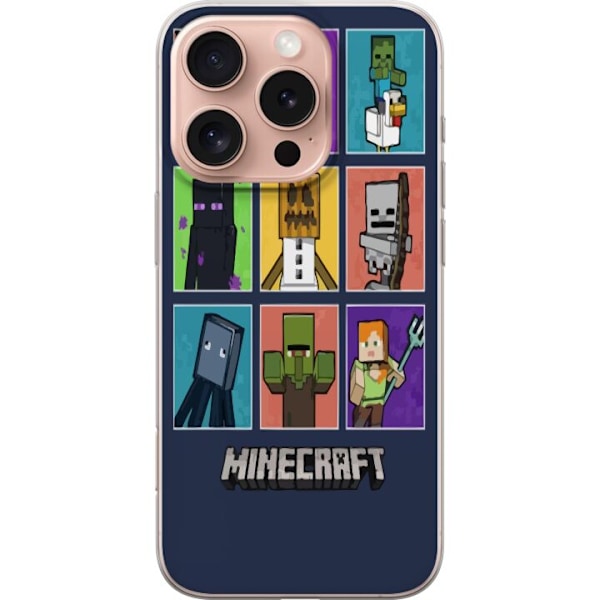 Apple iPhone 16 Pro Läpinäkyvä kuori Minecraft