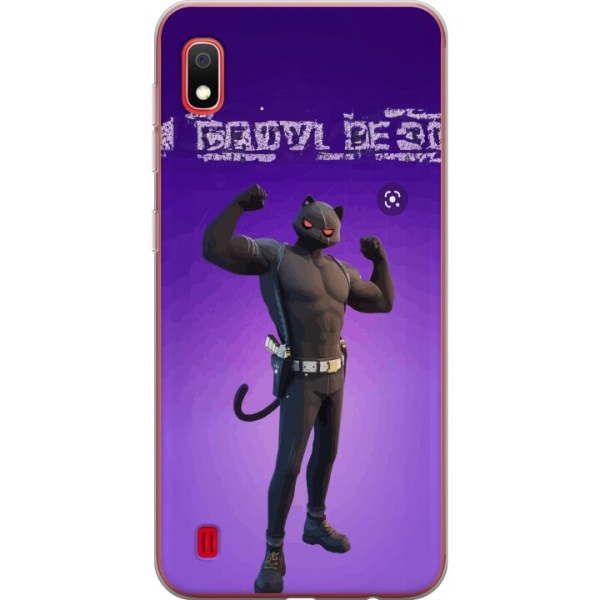 Samsung Galaxy A10 Gennemsigtig cover Fortnite - Meowscles