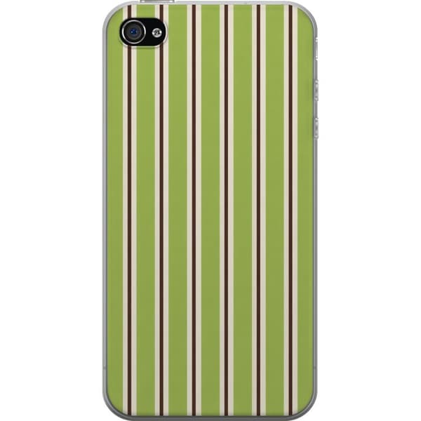 Kompatibelt Mobilskal till Apple iPhone 4s Matcha Stripe grön