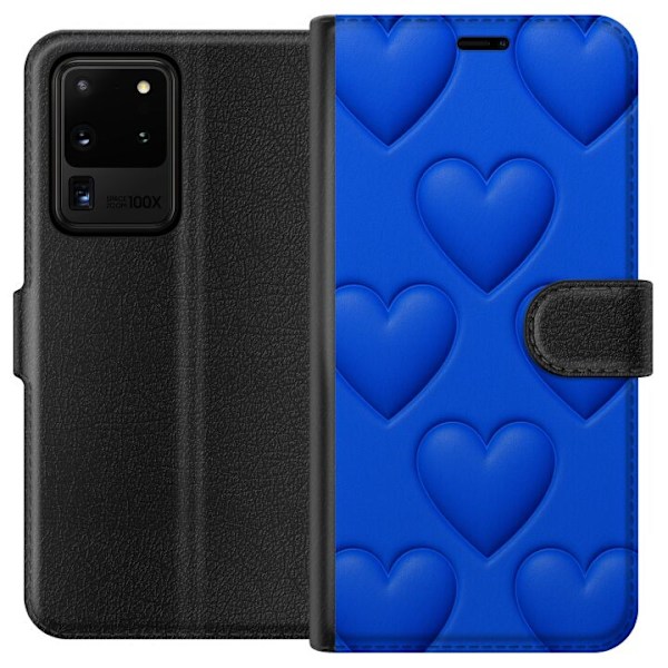 Samsung Galaxy S20 Ultra Plånboksfodral Blue Hearts