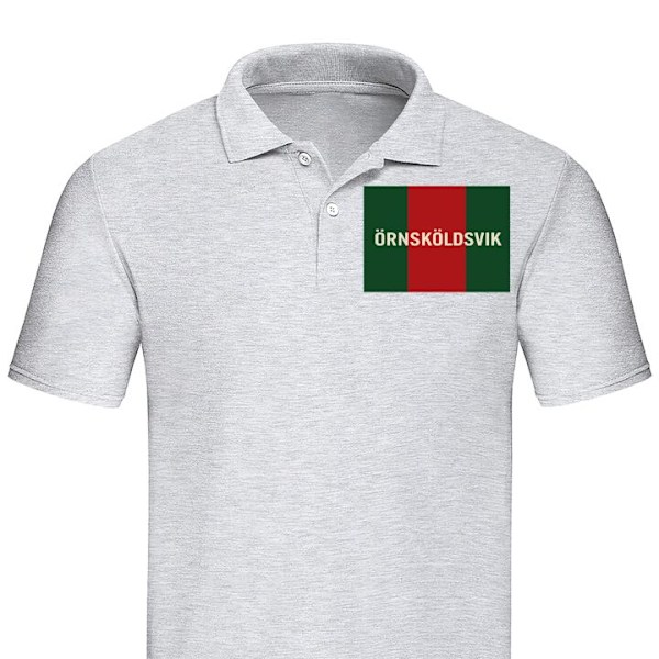 Poloshirt til Voksen | Elegant Poloshirt Örnsköldsvik - Hock Grå Medium