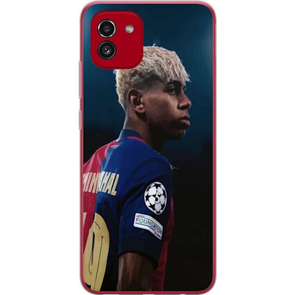 Samsung Galaxy A03 Gennemsigtig cover Lamine Yamal - Barcelona