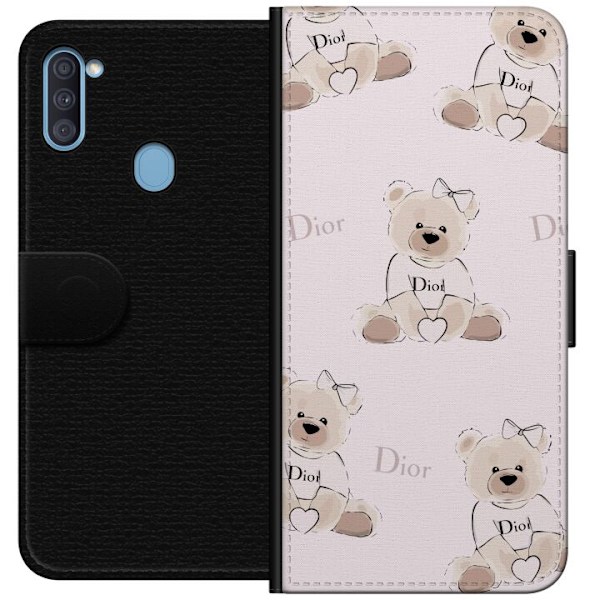 Samsung Galaxy A11 Lommeboketui Teddy Dior Vibes - luksuriøs