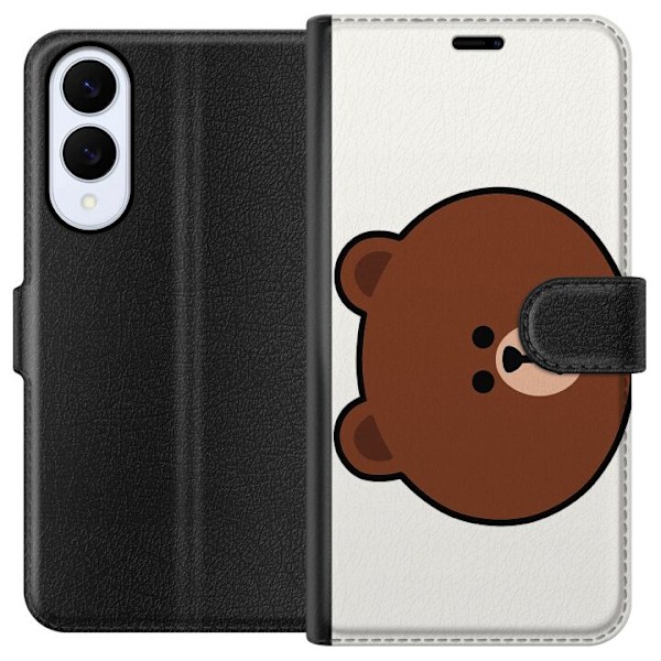 Samsung Galaxy S25 Edge Lompakkokotelo line friends brown