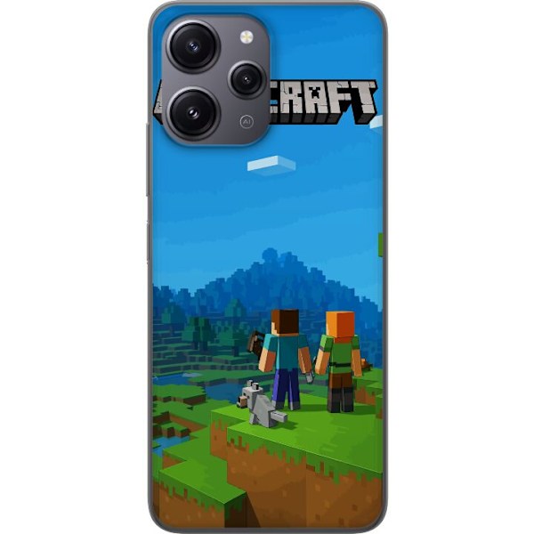 Xiaomi Redmi 12 Läpinäkyvä kuori Minecraft Key Art