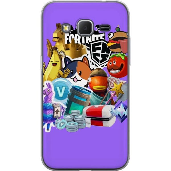 Samsung Galaxy Core Prime Läpinäkyvä kuori Fortnite