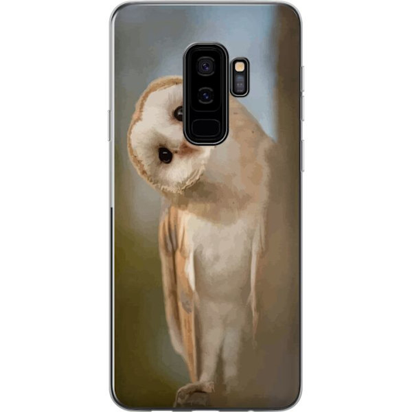 Samsung Galaxy S9+ Läpinäkyvä kuori Uggla Utelias Katse Lintumotiivi Metsä Luonto Grafinen Suunnittelu Suosittu Motiivi Eläin Teema Koriste