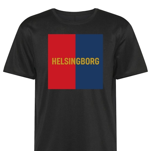 Treeni T-paita | Urheilu T-paita Aikuisille Helsingborg - jalkapallo musta 4X-Large