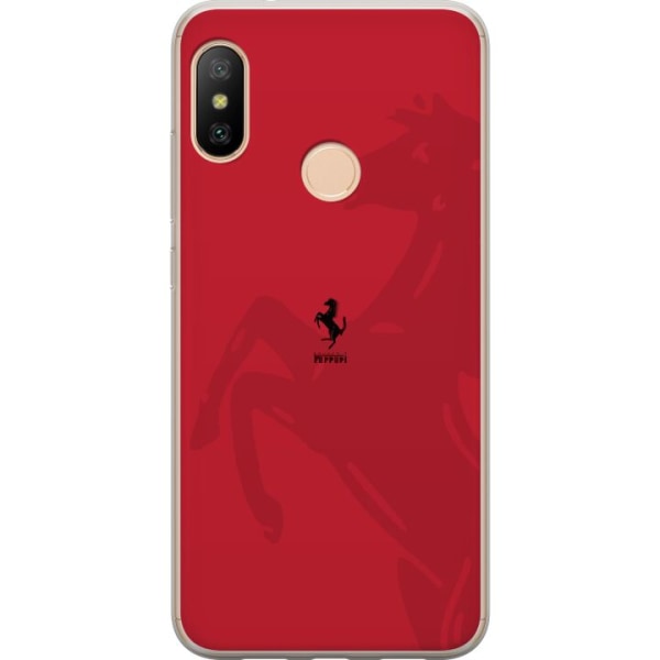 Xiaomi Redmi 6 Pro Gennemsigtig cover Ferrari