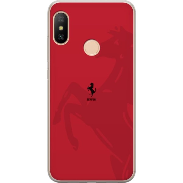 Xiaomi Redmi 6 Pro Läpinäkyvä kuori Ferrari