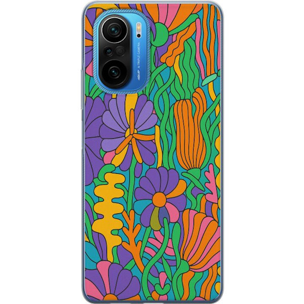 Xiaomi Poco F3 Genomskinligt Skal Color Pop