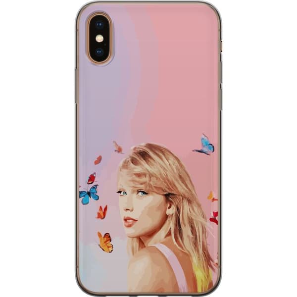 Kompatibelt Mobildeksel til Apple iPhone XS Taylor Swift Sommerfugler