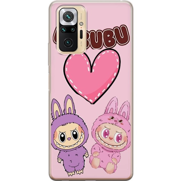 Xiaomi Redmi Note 10 Pro Genomskinligt Skal Labubu Pink Monster