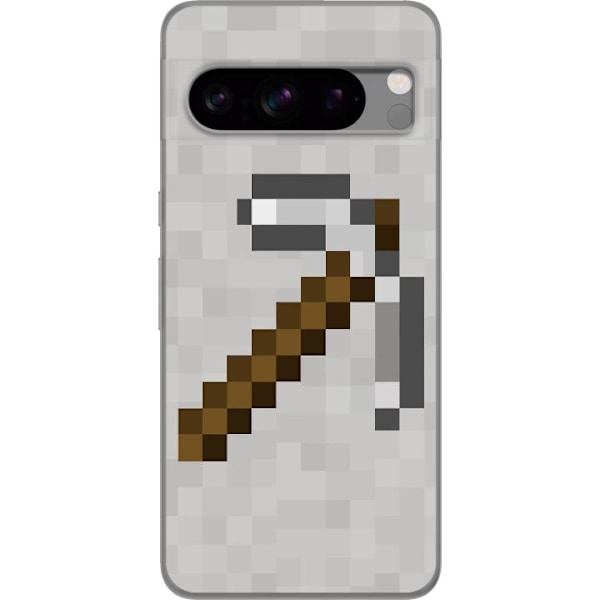 Google Pixel 8 Pro Genomskinligt Skal Minecraft Tools