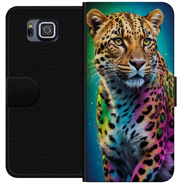 Samsung Galaxy Alpha Lompakkokotelo Leopard