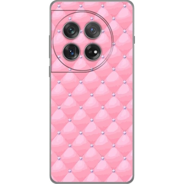 OnePlus 12 Läpinäkyvä kuori Pinkki Luxury