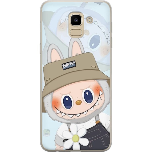 Samsung Galaxy J6 Genomskinligt Skal Labubu med hatt – Pop M