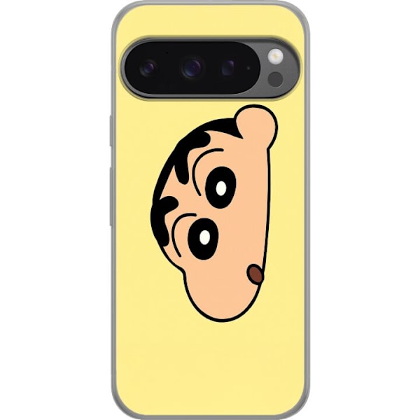 Google Pixel 9 Pro XL Gjennomsiktig deksel Peeking Shinchan
