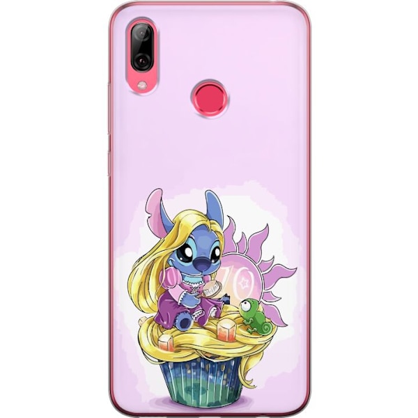 Huawei Y7 (2019) Genomskinligt Skal Stitch Prinsessa