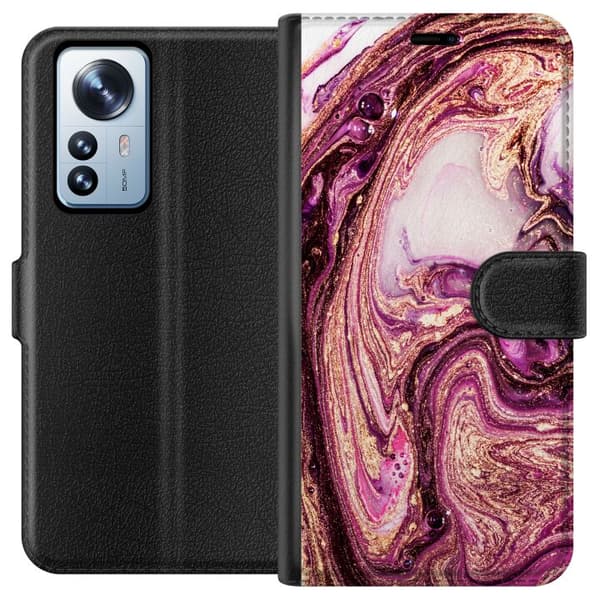 Kompatibelt Plånboksfodral till Xiaomi 12 Pro Mönster