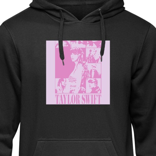 Hoodie Taylor Swift - Pink svart S