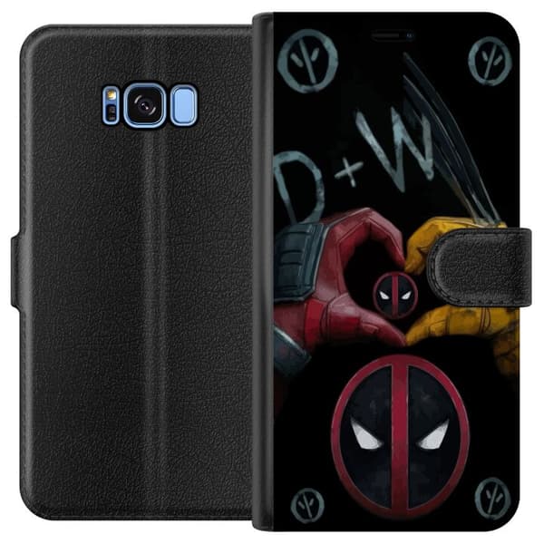 Kompatibelt Lommeboketui til Samsung Galaxy S8 Deadpool & Wolverine Kjærlighet
