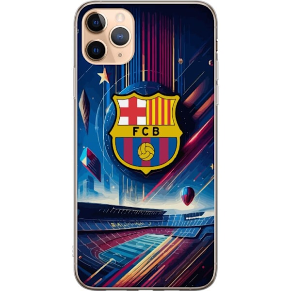 Apple iPhone 11 Pro Max Läpinäkyvä kuori FC Barcelona