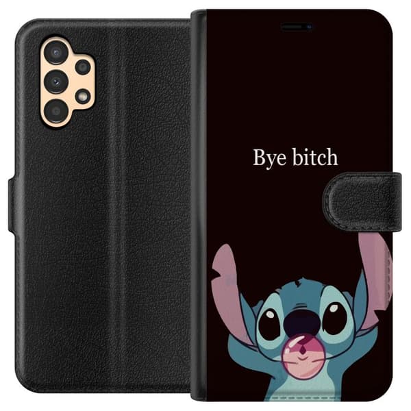 Kompatibel Tegnebogsetui til Samsung Galaxy A13 Bye bitch, Stitch
