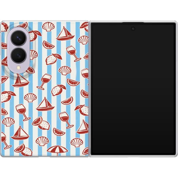 Kompatibel Mobilcover til Samsung Galaxy Z Fold8 Blå strandmix blå