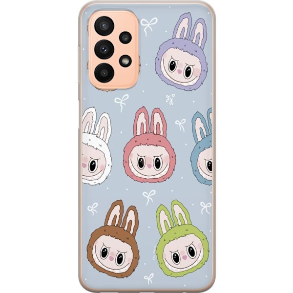 Samsung Galaxy A23 Genomskinligt Skal Labubu Star Pattern –