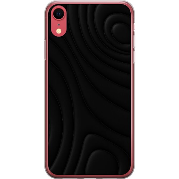 Apple iPhone XR Läpinäkyvä kuori Tummat Aallot