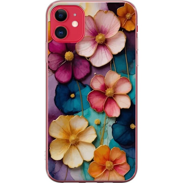 Apple iPhone 11 Gennemsigtig cover Blomster Farver