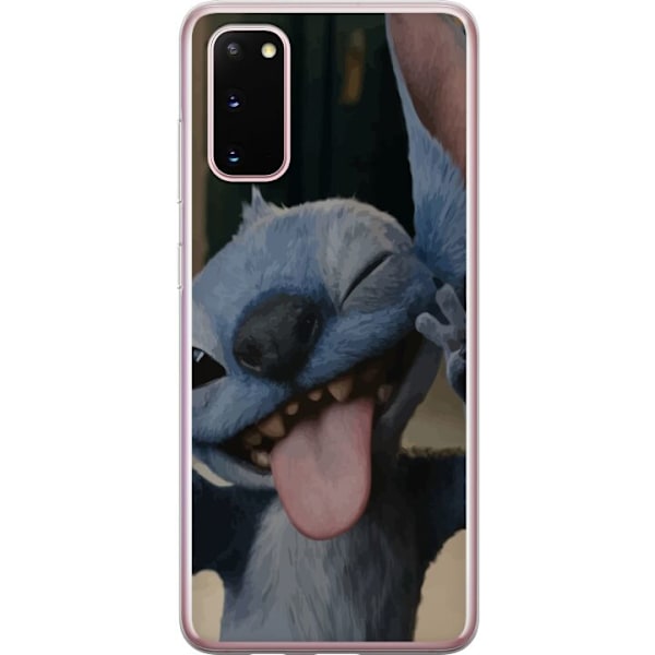 Samsung Galaxy S20 Genomskinligt Skal Stitch Söt Alien – Bl