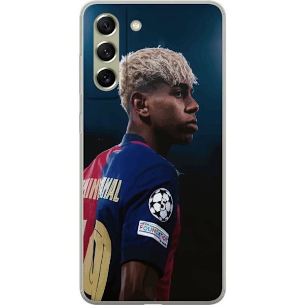 Samsung Galaxy S21 FE 5G Genomskinligt Skal Lamine Yamal – Barcelonas Wonderkid i Fokus