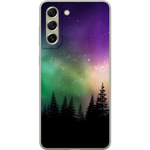 Samsung Galaxy S21 FE 5G Läpinäkyvä kuori Revontulet
