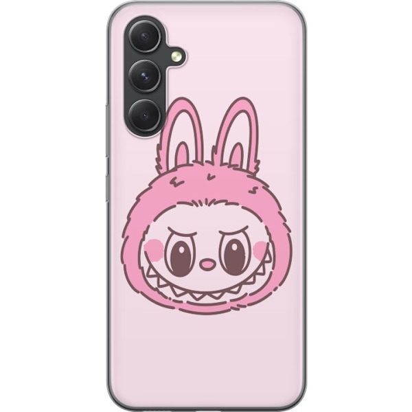 Samsung Galaxy A55 Genomskinligt Skal Labubu Zodiac Bunny Edit