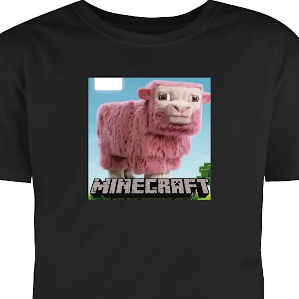 T-shirt för Vuxen | Klassisk Vuxen-T-shirt A Minecraft Movie svart XL
