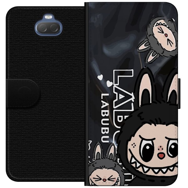 Sony Xperia 10 Tegnebogsetui <nl>Labubu Black Energy - Sort m