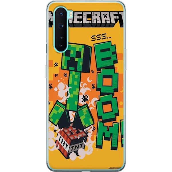OnePlus Nord Läpinäkyvä kuori Minecraft Boom