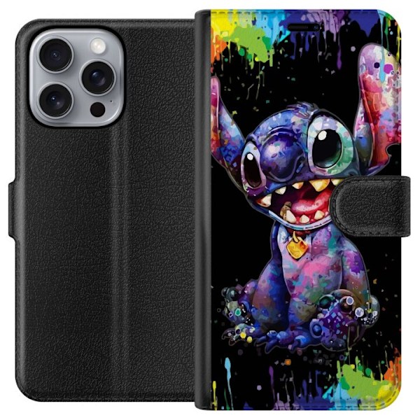 Apple iPhone 16 Pro Max Tegnebogsetui Lilo og Stitch